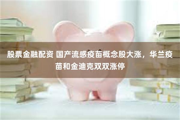 股票金融配资 国产流感疫苗概念股大涨，华兰疫苗和金迪克双双涨停